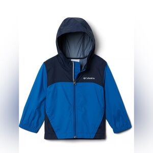 Columbia Glenmaker Kids Windbreaker Rain Jacket Blue Size Small 8 NWOT